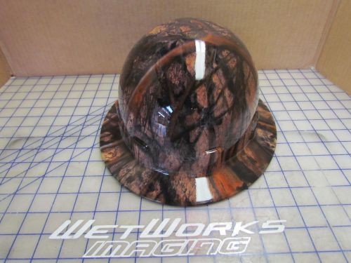 custom hydro dipped hard hats, camo ,full brim, OSHA approved