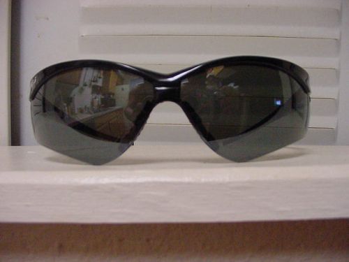 USED JACKSON NEMESIS SAFETY GLASSES BLACK FRAME SMOKE LENS