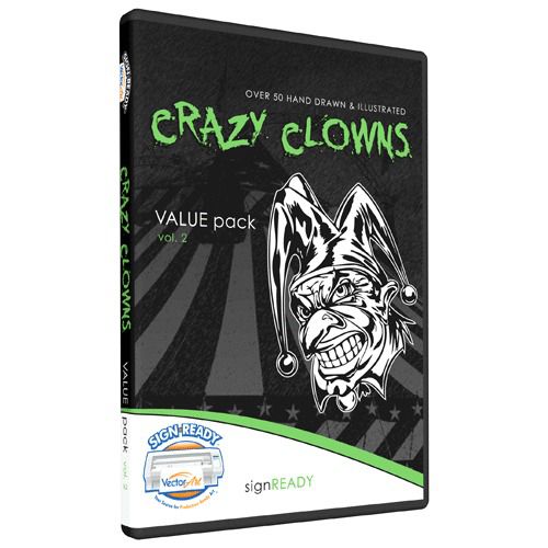 Clowns clipart -vinyl cutter plotter clip art-vector cd for sale