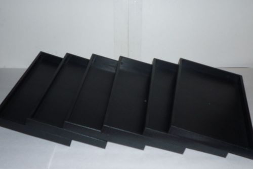 6 Black Jewelry Display Tray &#034;ON SALE&#034;