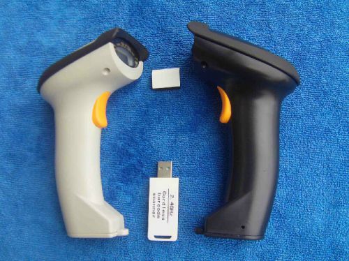 2pcs x 2.4G USB Wireless Handheld Visible Laser Barcode Bar Code Scanner Reader