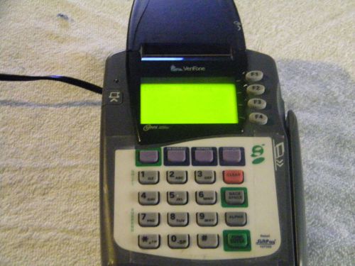 Verifone Omni 3200SE Retail Store Credit Card Terminal Processor - Printer