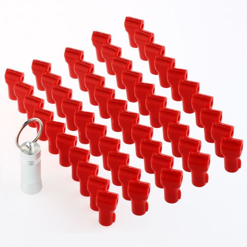 50x Wholesale Plastic Shop Hook Anti Sweep Theft Stop Lock 5mm +1x Detacher HIYG