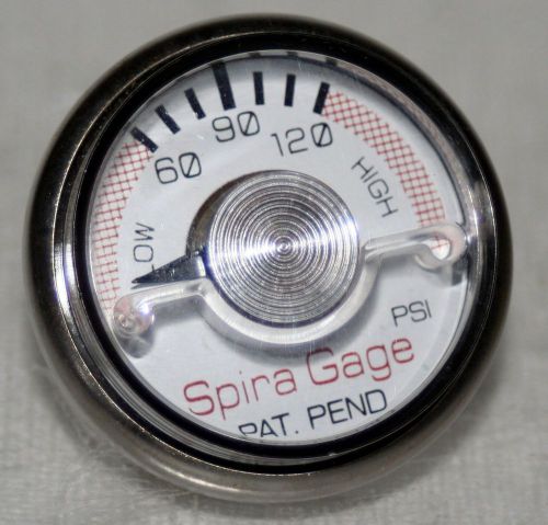 60-120 psi  1.5&#034; dial 1/8 npt air pressure gauge spira gage new for sale