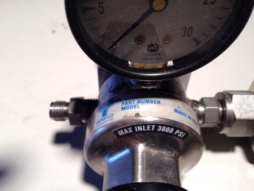 Veriflow pressure regulator w/ whitey valve for sale