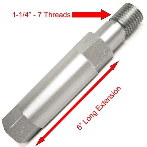 6” Core Drill Bit Extension 1-1/4” - 7 Male to 1-1/4” - 7 Female