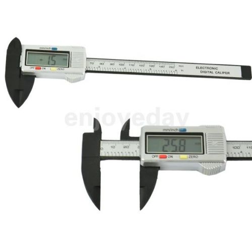 Hot New Carbon Fiber Composite LCD Display Digital Caliper Gauge Measuring Tool