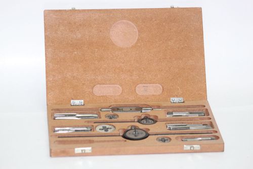 tap &amp; die set OF 24 pcs in  BSF 1/4to 1/2&#034; carbon steel with tap &amp; die  handle