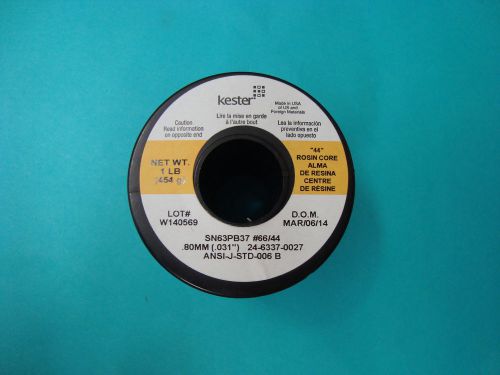 Kester Solder - 24-6337-0027 - Solder Wire, 63/37 Sn/Pb, 183C, 1Lb