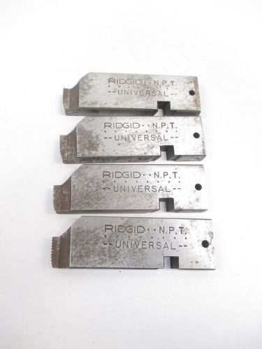 RIDGID SET OF 4 1/4-3/8 IN NPT DIE PIPE THREADER D461264