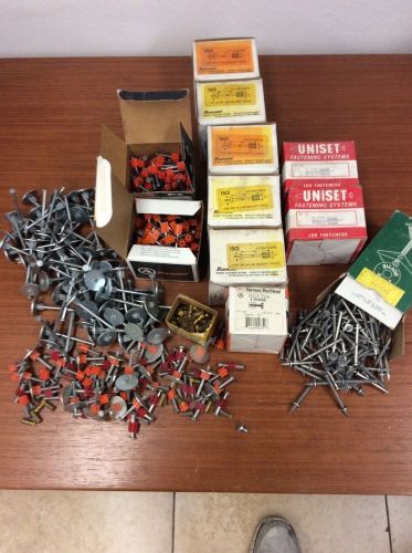 Lot of 1200+ - POWDER FASTENERS - drive pins - HILTI - RAMSET - RED HEAD - .300