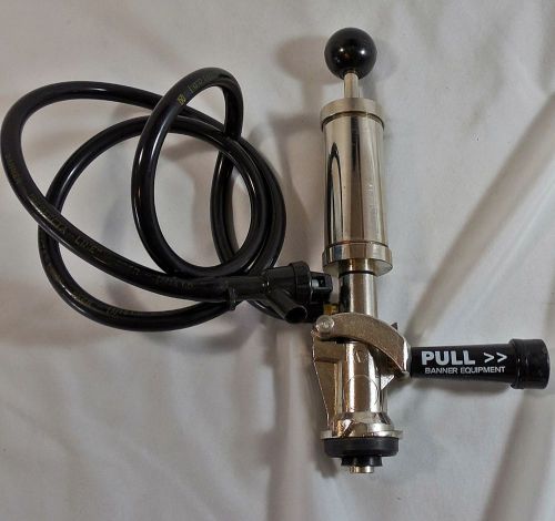 Banner &#039;Perfecta Line&#039; Keg Beer Tap w/ 4&#039; Dispenser Hose System &#039;D&#039; - Miller Bud