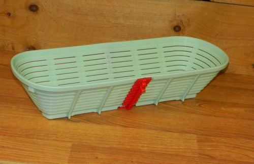 PLASTIC Long BREAD PROOFING BASKET Herbert Birnbaum Banneton Germany 16 x 6.25