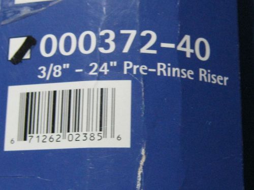 T&amp;S PRE-RINSE RISER CHROME TUBE 24&#034; X 3/8&#034; #000372-40