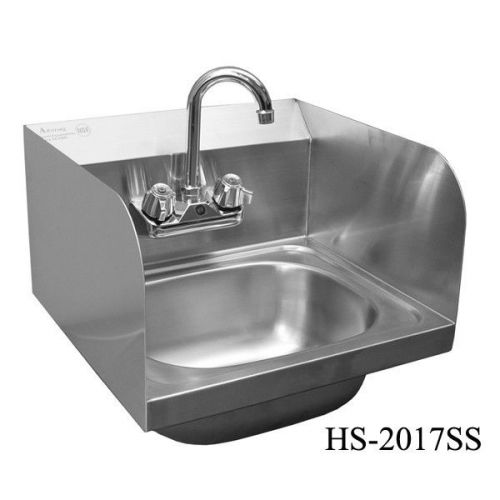 Wall Mount 20&#034;x17&#034; Hand Sink W/ SG &amp; NO LEAD Faucet ETL