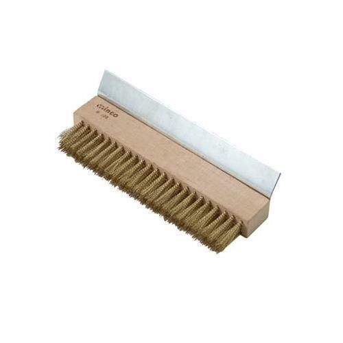 Winco BR-10 Brand New Pizza Oven Brush with Brass Bristles