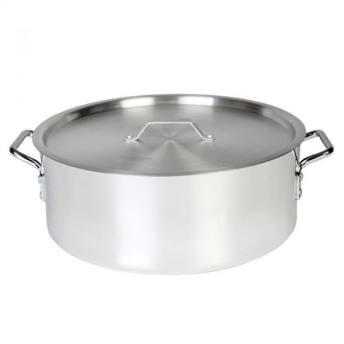 Thunder Group 14 Qt Aluminum Brazier Pot &amp; Lid Mirror Finish ALSKBP003 POT NEW