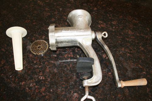 ALFA #10 MEAT MINCER / GRINDER W/ STUFFING TUBE