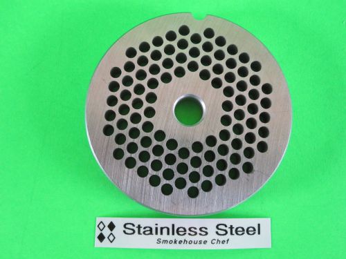 #22 x 3/16&#034; meat grinder plate stainless steel fits hobart tor-rey lem &amp; more for sale