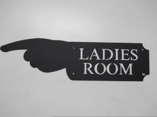 LADIES ROOM HAND SIGN GAME ROOM WOMAN RESTROOM BATH