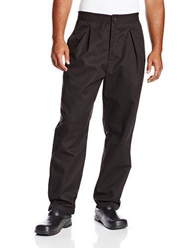 Chef Revival Executive Chef Pants QC Lite Poly-Cotton Blend  Black