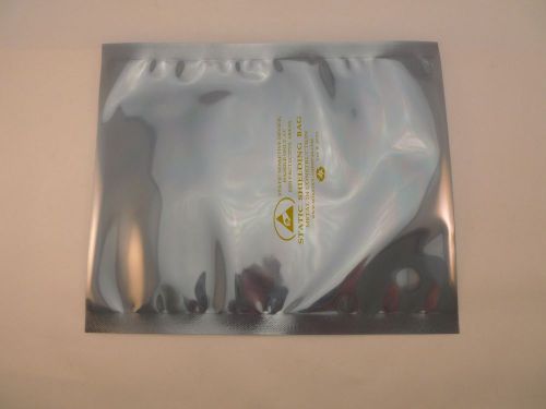 25 esd anti-static shielding bags new - 6&#034; x 8&#034;  open-top logo &amp; lot code gray for sale