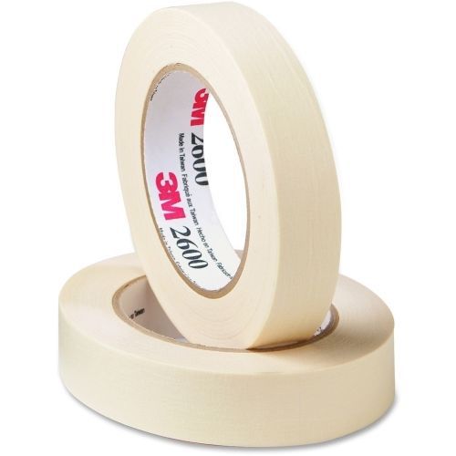 Economy Masking Tape, 1&#034; x 60yds, 3&#034; Core, Cream