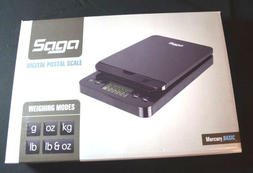 SAGA POSTAL SCALE 66LB X 0.1OZ DIGITAL SHIPPING SCALE WEIGHT POSTAGE W/AC IN USB