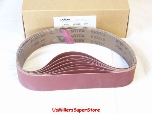 Vsm kk511x sanding belts 1-3/4 x 30 grit:180 qty:10 for sale