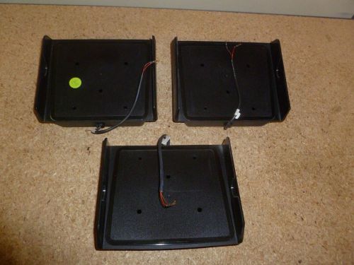 Lot of THREE Motorola HLN6404A Two Way Radio Speaker Tray