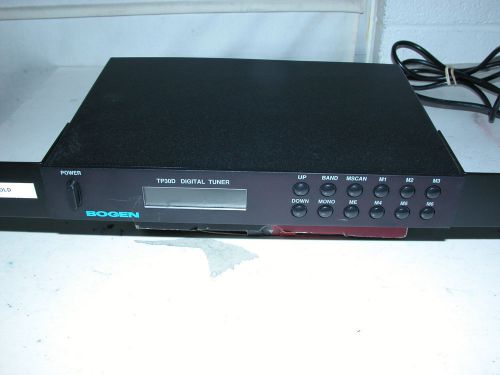 Bogen TP-30D AM/FM Digital Tuner Background Music Music-On-Hold w/ Rack Mount