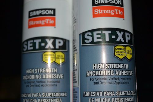 Simpson set-xp high strength anchoring adhesive for concrete seismic, overhead for sale