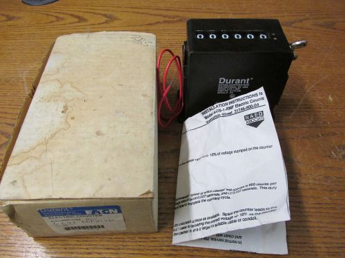 NEW NOS Durant Eaton 6-CS-1-RMF Electric Counter 115 Volts A/C