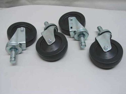 Metro Metro Cart Wheels / Casters - Set of 4, 5&#034; Diameter Cart