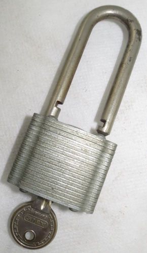 Abus No. 41 Laminated Steel Padlock with Long Shackle