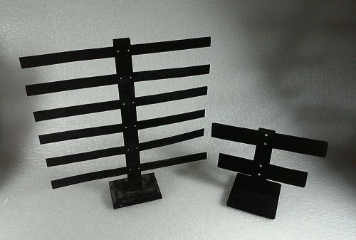 Black Velvet Tree T-Bar Earring Jewelry Display Lot of 2