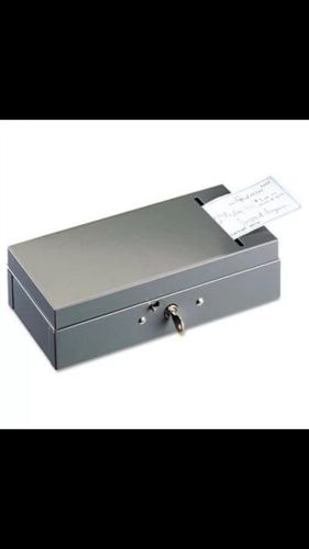 MMF INDUSTRIES 221104201 Steel Bond Box With Check Slot, Disc Lock, Gray