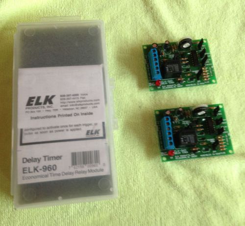 ELK-960 Elk 960 Time Delay Relay - Lot of 3 - 2 are used, one is new