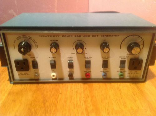 Vintage Heathkit Color Bar and Dot Generator IG-5228  w/ connectors