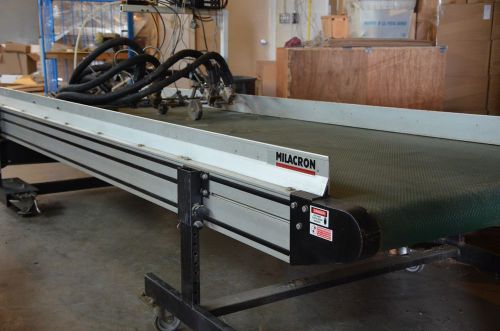 Nordson 40&#034; Milacron Conveyor Glue Line with Applicators &amp; Controllers Complete