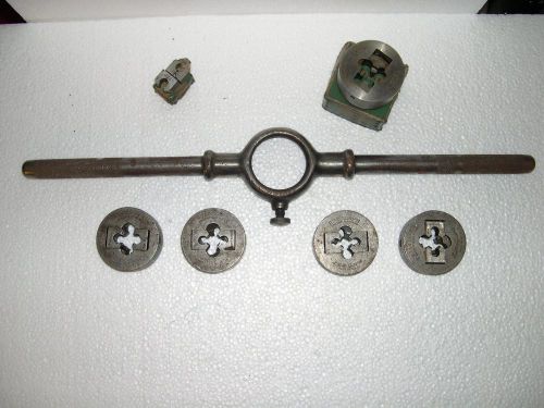 LITTLE GIANT G.T.D. CORP&#039;N  VINTAGE DIE HANDLE AND 5 ROUND DIES