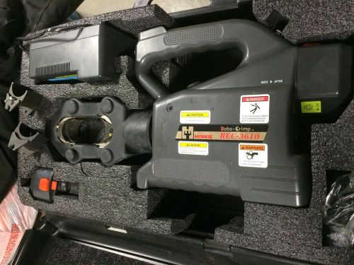 Huskie REC-3610 battery hydraulic Robo crimper crimping tool Burndy Thomas Betts