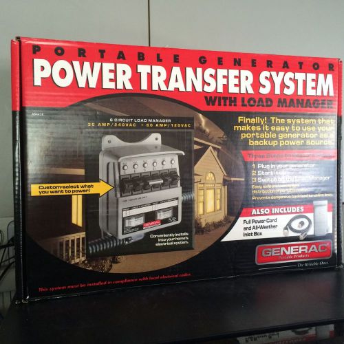 Generac portable generator power transfer system with load manager 12761 for sale