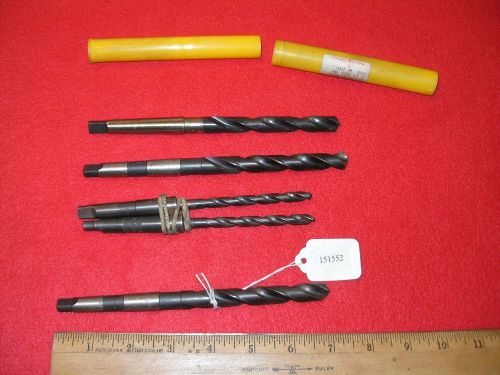 5 no. 1 morse taper drill bits two 6.8 mm guhring 11.5 two ptd 12 mm for sale