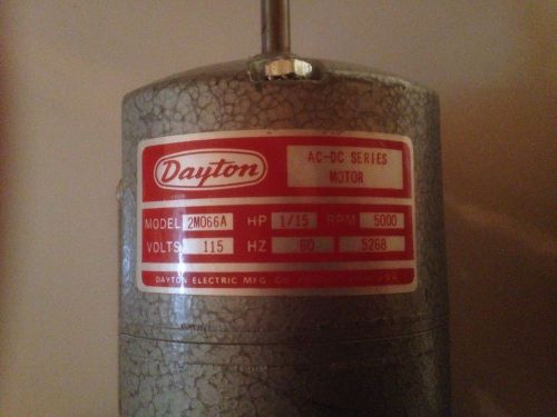 Dayton AC/DC Motor 1/15 HP 5000 RPM 115V Double Shaft Model 2M066A w/foot pedal