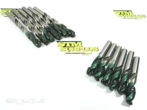 LOT OF 12 HSS FRESHLY SHARPENED CHUCK SHANK TWIST DRILLS 3/8&#034; PTD NACHI