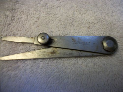 Ls starrett co firm joint hermaphrodite caliper 4&#034; nice condition for sale