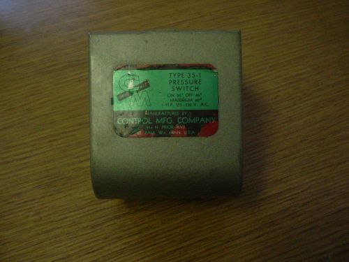 CONTROL CM TYPE 35-1 PRESSURE SWITCH