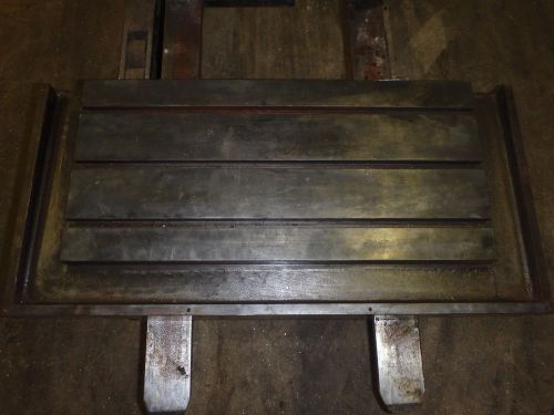 41&#034; x 21&#034; steel welding t-slotted table cast iron layout plate t-slot weld jig for sale