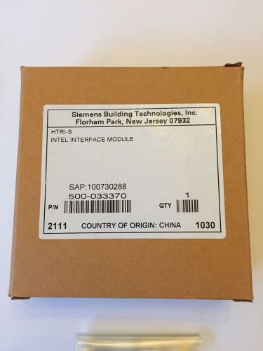 SIEMENS HTRI-S 500033370 INTEL INTERFACE  MONITORING MODULE  ***NEW***